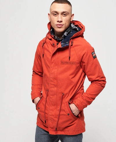 Superdry Men's Aviator Rookie Parka Jacket Orange / Burnt Orange - Size:  Xxxl | ModeSens