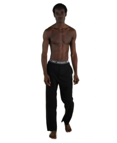 Members Only Jersey Knit Pant With Logo Elastic In Black