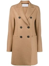 Harris Wharf London Double Buttoned Coat In Neutrals