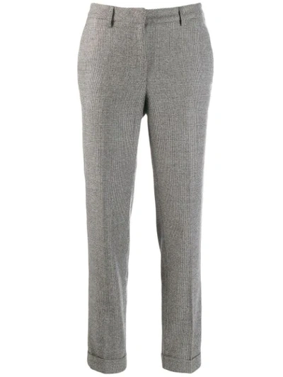 Fabiana Filippi Houndstooth Trousers In Grey