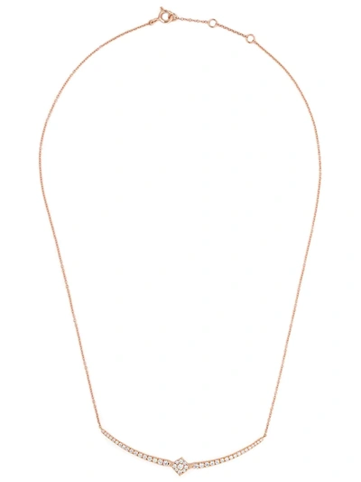 As29 18kt Rose Gold Mye Diamond Necklace