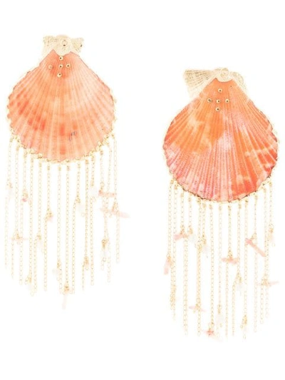 Mercedes Salazar Tropic Earrings In Gold