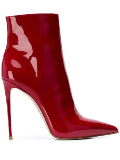 Le Silla Eva Ankle Boots In Red