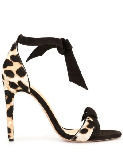 Alexandre Birman Clarita Leopard Print Sandals In Brown