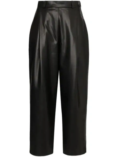 Anouki High-rise Wide Leg Trousers In Black