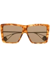 Gucci Evolution Oversized Square-frame Sunglasses In Brown