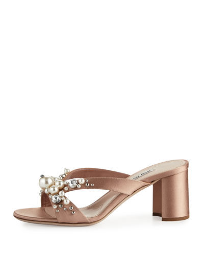 miu miu satin mules