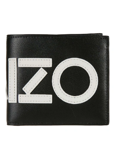 Kenzo Logo Wallet In Black