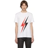 Neil Barrett Lightning Bolt-print Cotton T-shirt In Multicolor