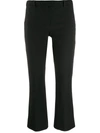 Max Mara Umanita Cotton Cropped Trousers In Black