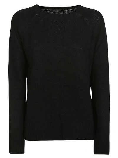 Aragona R-over Cashmere Sweater In Black