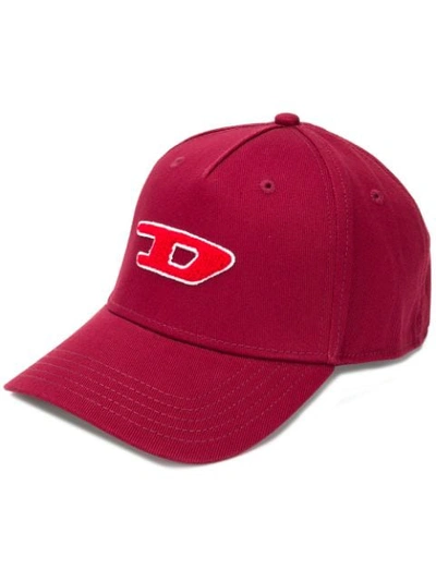 Diesel Baseball Cap With 3d Logo Patch In 42m