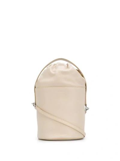 Jil Sander Top Handle Bucket Bag In Neutrals