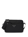 Prada Zipped Cross-body Bag - Black