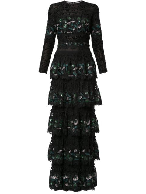 costarellos black gown