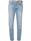 Re/done High-rise Skinny Jeans In Blue