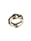 Werkstatt:münchen Chain Link Ring In Silver