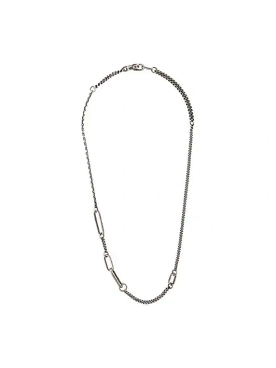 Werkstatt:münchen Cable Necklace In Silver