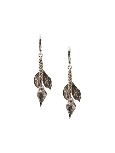 Werkstatt:münchen Vintage Style Earrings In Silver