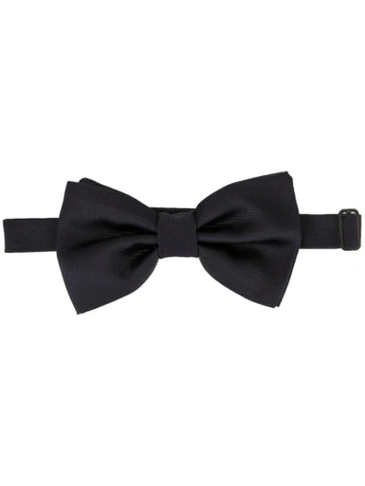 Dolce & Gabbana Jacquard Bow Tie In Blue