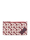 Dolce & Gabbana Dg Logo Print Cardholder In Red