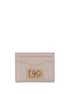 Dolce & Gabbana Dg Amore Logo Cardholder In Neutrals