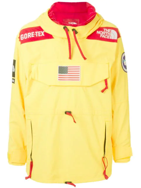 Supreme X The North Face Expedition Pullover Jacket In Yellow Modesens