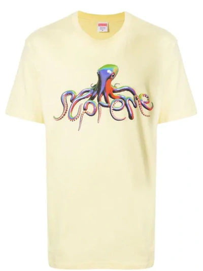 Supreme Tentacles T-shirt In Yellow