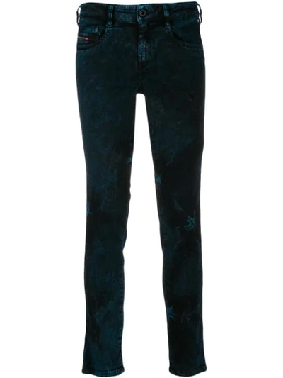 Diesel Tie-dye Skinny Jeans In Blue