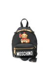 Moschino Mini Teddy Bear Backpack In Nero