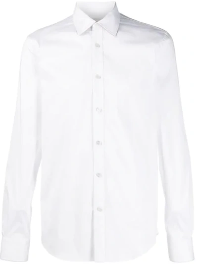 Alexander Mcqueen Trimmed Slim Fit Shirt In 9000 White