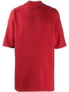 Rick Owens Drkshdw Oversized T-shirt In Red