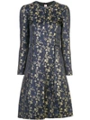 Marni Floral Embroidered Dress In Blue