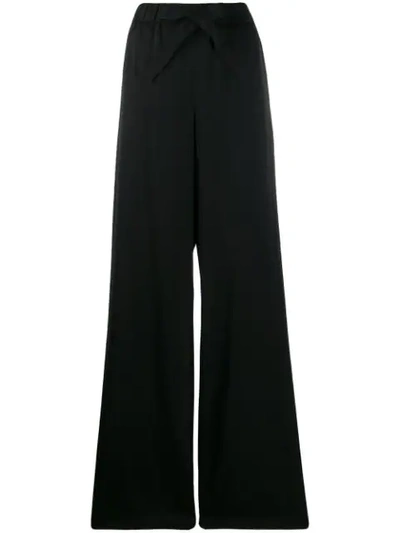 Boutique Moschino Wide-leg Trousers In Black