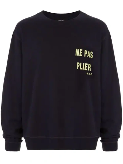 Qasimi Ne Pas Plier Sweatshirt In Blue