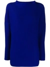 Daniela Gregis Stand Up Collar Jumper In Blue