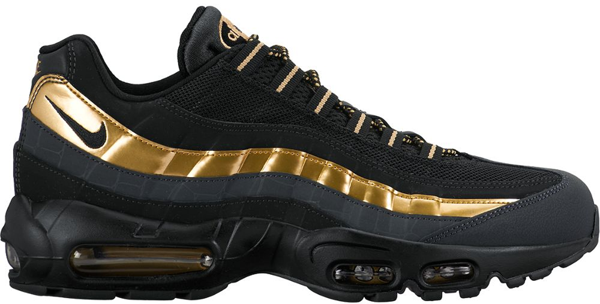 nike air max 95 gold black