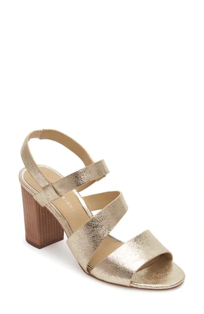 Etienne Aigner Lane Block Heel Sandal In Cappuccino Leather