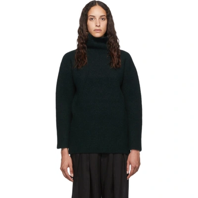 Jacquemus Green La Maille Agde Turtleneck In Dark Green