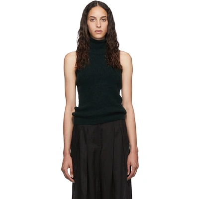 Jacquemus Green La Maille Baho Tank Top In Dark Green