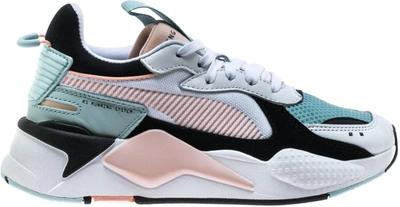 Pre-owned Puma Rs-x Reinvention White Pink Aqua (women's) In  White/peach Bud