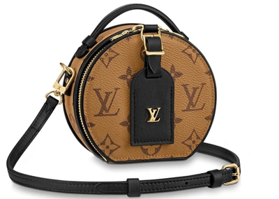 Pre-owned Louis Vuitton  Mini Boite Chapeau Monogram Reverse Brown