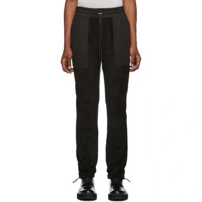 Amiri Drawstring Waist Straight-leg Trousers In Black