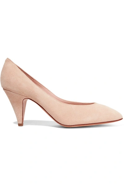 Mansur Gavriel Classic Suede Pumps In Sand