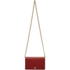 Gucci Red Mini Gg Marmont Chain Bag