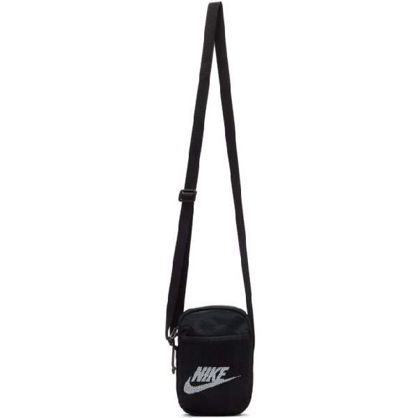 Nike Black Small Heritage Crossbody Bag In 010 Blackwh | ModeSens