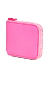 Acne Studios Small Zip Wallet Fluo Pink