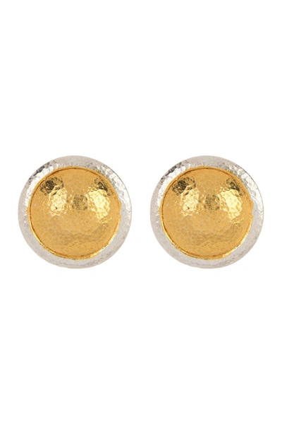 Gurhan 24k Gold Plated Sterling Silver Amulet Stud Earrings