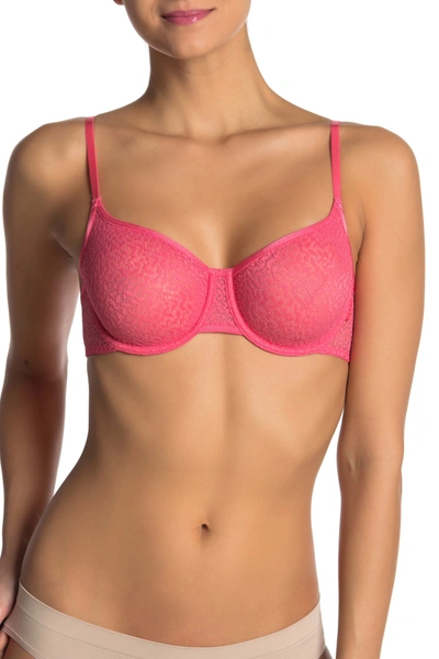 Dkny Lace Underwire Demi Bra (a-dd Cups) In Q76/peony