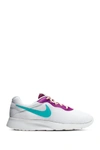 Nike Tanjun Sneaker In 106 White/l Aqua